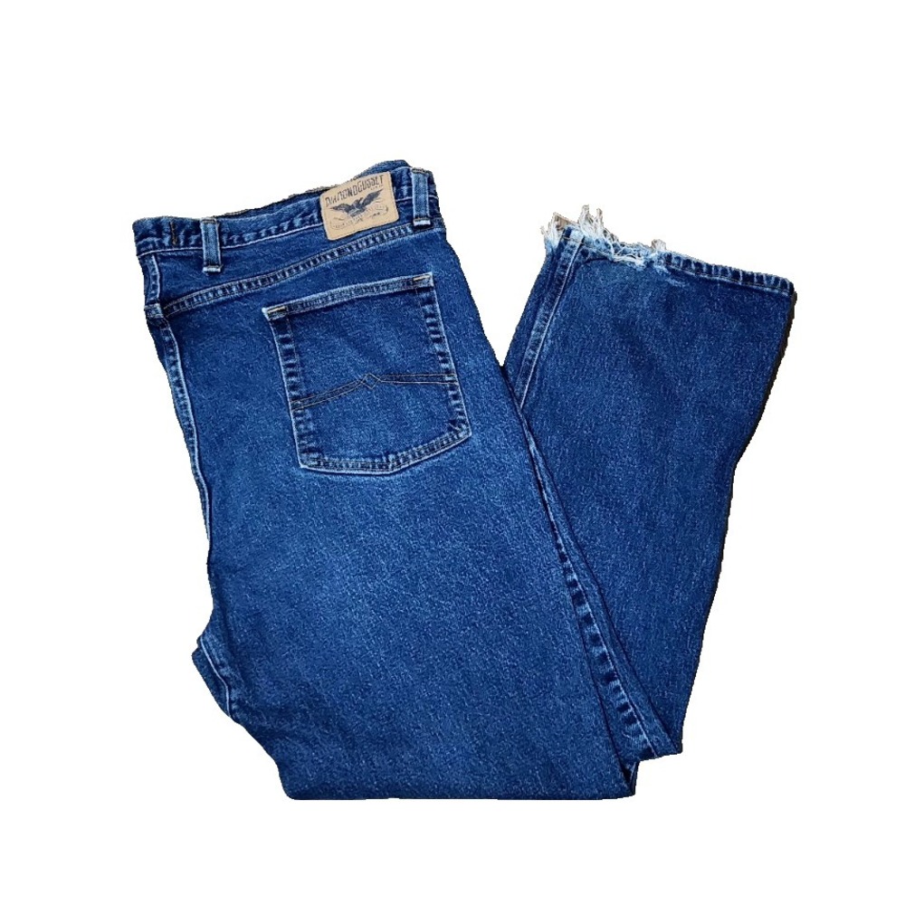 Diamond‎ Gusset Men's Denim Blue Workwear Jeans 48x31 Big & Tall % Cotton